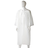 Disposable Polyethylene Splash Jacket White, 800mm x 1300mm x 30mu, 200 Pieces Box
